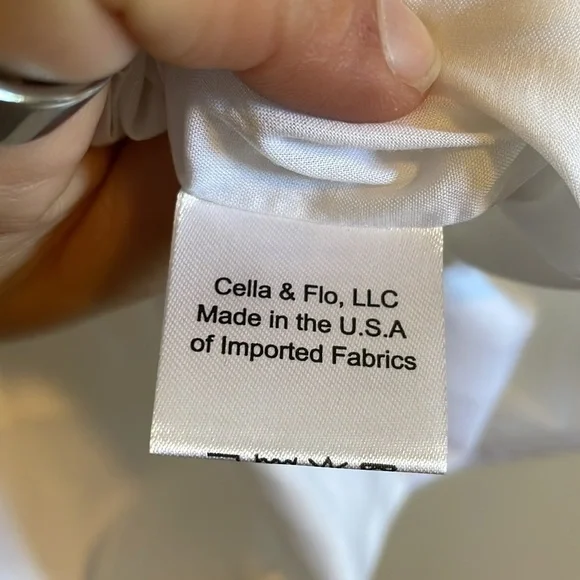 Cella & Flo Vivian Voile Lace Nursing Dress Women’s Size XS Midi Cotton‎ White - Picture 14 of 14